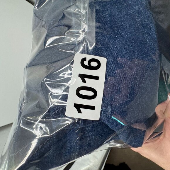 J Jill Denim Shirt Dress M Full Button Womens Collared Chest Pockets Roll Tab - Picture 6 of 6